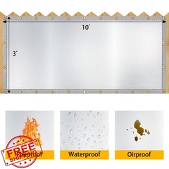 PUZHUAIN Sliver 3x10ft Grill Heat Shield