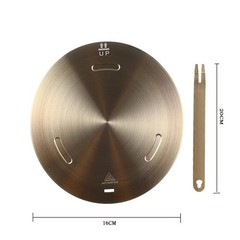 6.3 Inch Induction Heat Diffuser Adapter Plate with Removable Handle for Stove