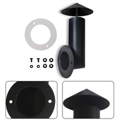 Steel Grill Smoke Stack for Traeger Pellet Grills with Chimney Cap and Gasket