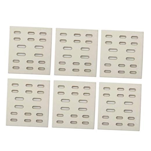 8″ x 7.25″ Replacement Ceramic Radiant Flame Tamer, Heat 8″ x 7-1/4″ (6 pcs)
