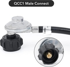 6 Feet Propane Regulator Hose – 1/4″ Female Quick Connect x Acme Nut for Olym…