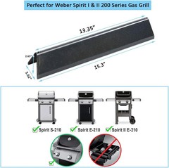 7635 15.3 Inch Flavorizer Bars for Weber Spirit I & II 200 Series Spirit E210 S2