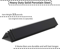 3PCS 15.3 Inch Porcelain Flavorizer Bars for Weber Spirit I II 200 E210 E220