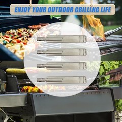 4-Set Heavy Duty Cast 304 Stainless Steel 16″ Grill Burners for Bull