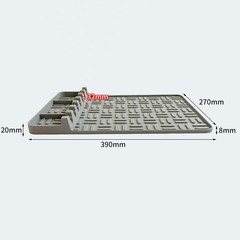 1x Barbecue Pad Silicone Pad Baking Tray Protection Pad Grease Pad Barbecue-Tool