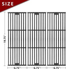 Rejillas de hierro fundido para parrilla carbón 19¾x20¼ repuesto BBQ