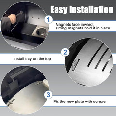 Heat Deflector Mod for Pit Boss Austin XL Pro Series BCA012 Baffle Diffuser