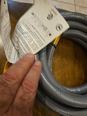 12 Feet 1/2 inch ID Natural Gas Grill Hose with Quick Connect Fittings, Natur…