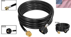 Versatile 15 Feet Propane Adapter Hose – Connect 1 lb Appliances to 20 lb Tanks