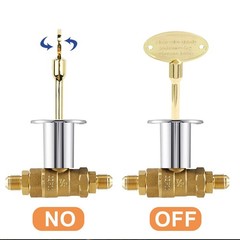 2 Pack 4 Inch Universal Gas Valve Key, Fits 1/4″ and 5/16″ Fireplace Replacem…