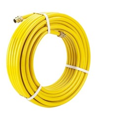 Thoupets 100Ft 1/2 Csst Gas Line 1/2In Natural Flexible Gas Line 2 Male Adapter