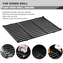 7638 Spirit Grill Grates Replacement for Spirit 300 series grates 17.5″ x 23.8″