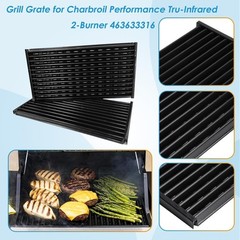 Durable 17″ Porcelain Emitter Grates for Charbroil Performance Grills – 2-Pack
