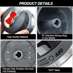 3x Upgraded 88848 Gas Grill Burner Knobs with Weber Genesis 300 Series (2011-201