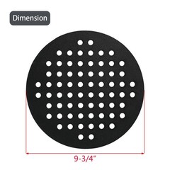 9.75″ Cast Iron Fire Grate Replacement for 18″ Kamado Grill Classic Series, Char