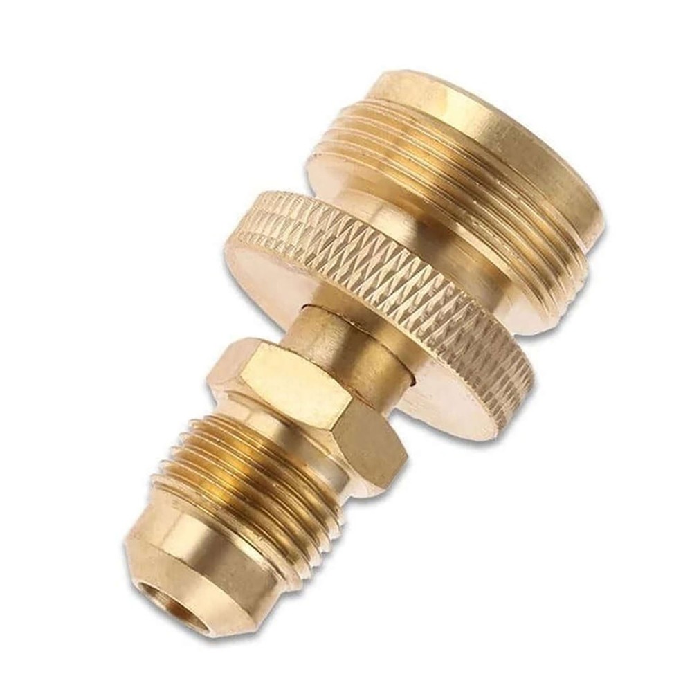 Durable Brass Propane Adapter 3/8″ Male Flare for Portable Grill Appliances