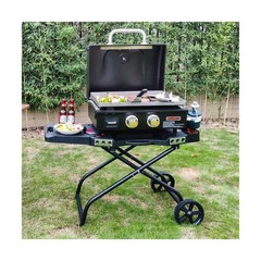 QuliMetal Portable Grill Cart for Weber Q1000, Q2000 Series Gas Grills and Bl…