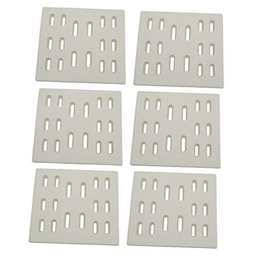 Parts DF101 (8″ x 7.25″, 6pk) Replacement Ceramic Radiant Flame Tamer, Heat