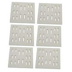 Parts DF101 (8″ x 7.25″, 6pk) Replacement Ceramic Radiant Flame Tamer, Heat