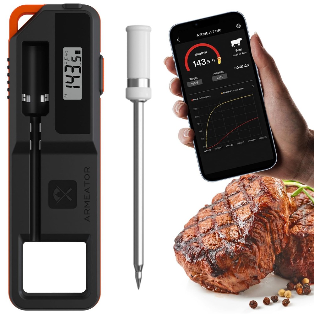 Smart Meat Thermometer Digital Instant S, Wireless instant read thermometer