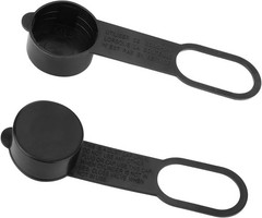 2Pcs Propane Tank Cap Set | 1.32in ID Dust Covers with Straps for Safety