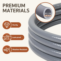 3/8-Inch Natural Gas Hose with Quick Connect Fittings, Propane to Natura