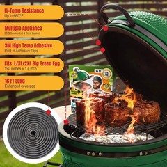 Fiberglass Big Green Egg Gasket Replacement Large/XL/XXL 16 FT Wire Mesh Gasket