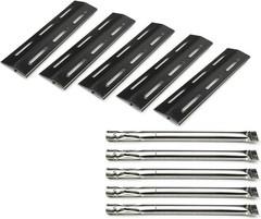 Parts Kit DG113 for Kenmore Grill – 5 Burners + 5 Heat Plates, Stainless Steel