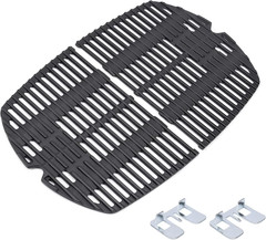 7645 Cast Iron Cooking Grates for Weber Q200, Q220, Q2000, Q2400 Series Gas Gril