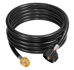 DOZYANT 12 Feet Propane Tank Converter Adapter Hose Assembly 12 Feet, Black
