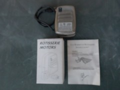 Rotisserie Drive Motor CL8672A Stainless Steel 120V 9W SUPER CLEAN 12/26
