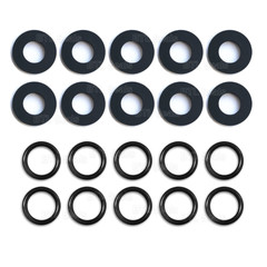 20 Pcs Propane Gas Tank Gasket and O-Ring for Soft Nose P.O.L. POL Fittings