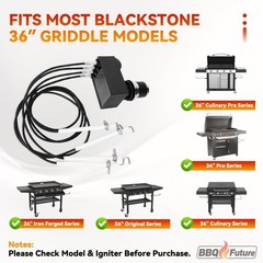 BBQ Igniter Kit for 36 Inch Griddle – 4 Outlet Electronic Battery Replacement