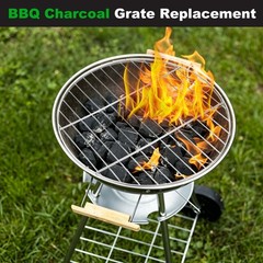 1 Pack Charcoal Grate Replacement, BBQ High Heat Steel Grill Grate [14.96 Inch]