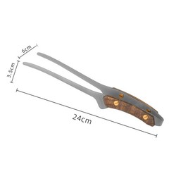 Stainless Steel Tongs Barbecue Parties Comfortable Food Handling Easy To Clean
