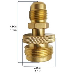 High Quality Brass Propane Adapter 3/8″ Male Flare for Turkey Fryers Smokers