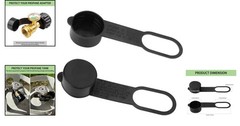 2Pcs Propane Tank Cap Set | 1.32in ID Dust Covers with Straps for Safety