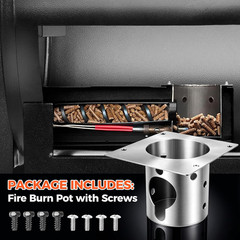 304 Stainless Steel Fire Burn Pot for Pit Boss Pro Series 1150/1600 Pellet Grill