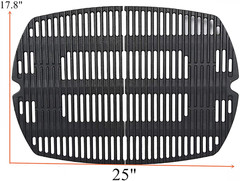Cast Iron Grill Grate and Burner for Weber Q300 Q320 Q3000 Q3200 57060001 586002
