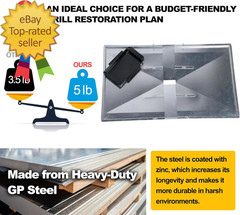 Replacement Grease Tray for Gas Grills Fits 3/4/5 Burner Grills from Dyna Glo