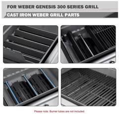 Genesis E310 Grill Parts 7621 Flavorizer Bars 7524 Grill Grates & Heat Deflector