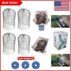 Non-Corrosive 3 Inch Gutter Guard Set – Quick Install Aluminum Drain Protectors