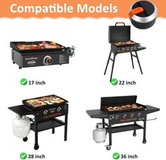 2-Pack Orange Knobs for Blackstone Griddle 17-36″ Gas Grill Replacement Control