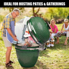 Rotisserie Accessory Attachment Compatible with Kamado Joe Classic Joe Grills, L
