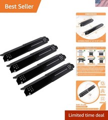Grill Flame Tamer – Universal Adjustable 14″ to 22″ Heat Plate Shields (4 Pcs)