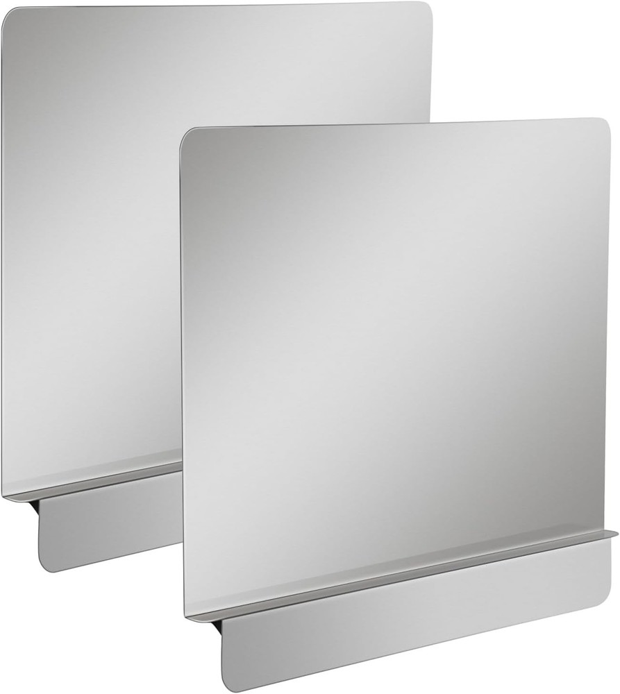 2 Packs Stainless Steel 20-1/2″ W x 18″ H Universal Side Splash Guard Commercial