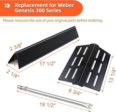 Genesis Grill Parts for Weber E310 E320 E330 EP310 EP320 EP330, 17.5” Flav