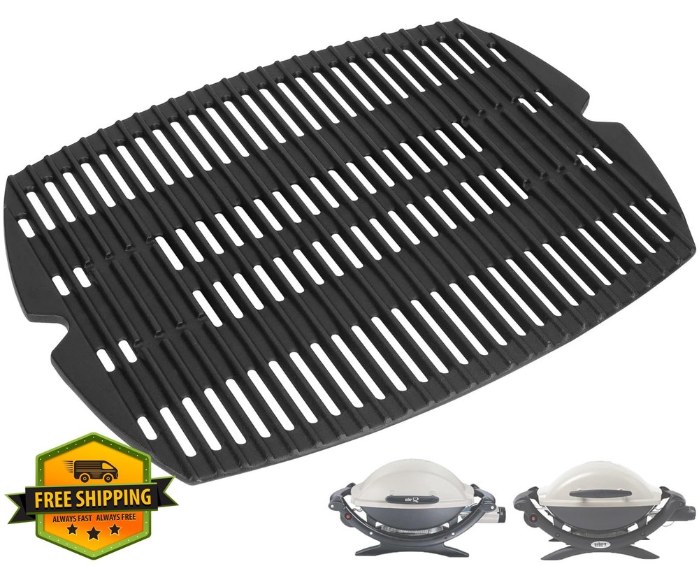 PETKAO 17″x12.7″ Black Grill Grate for Weber Q