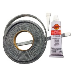 LavaLock Smoker Sealer High Temp BBQ Gasket & Adhesive Smoker lid Door Tape G…