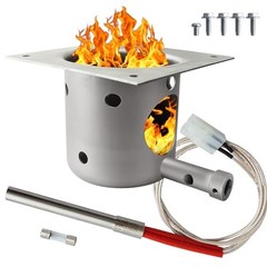 Fire Burn Pot and Hot Rod Ignitor Kit for Traeger, Pit Boss, Camp Chef Pellet